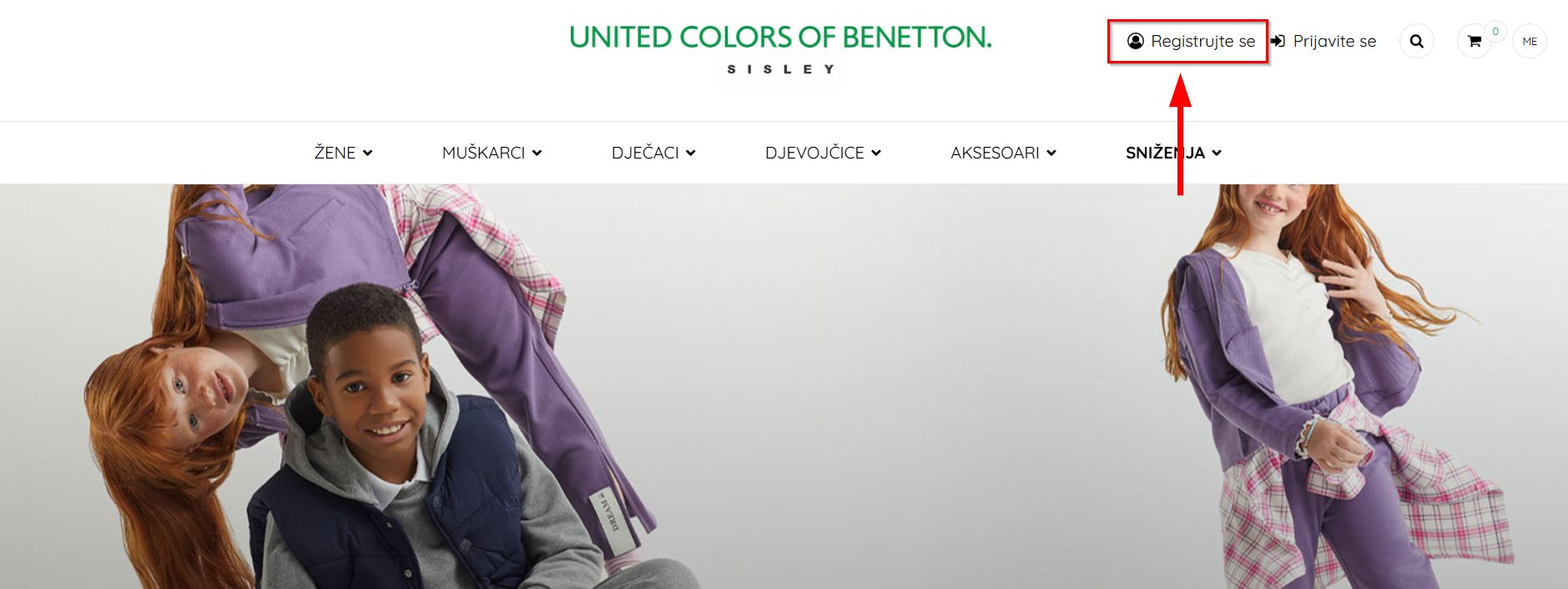 Benetton registracija